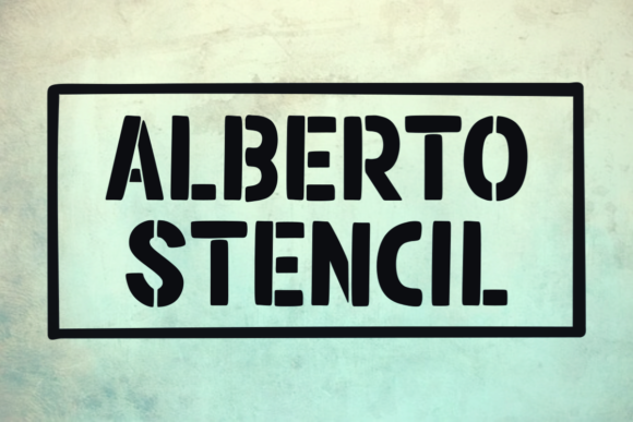 Alberto Stencil: A Modern Font for Handmade Creations