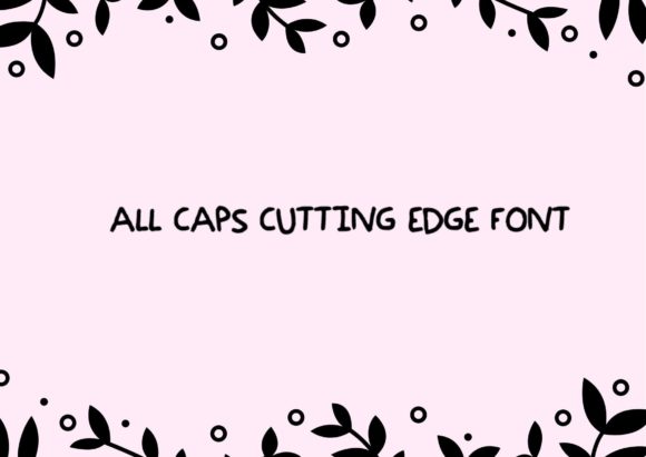 All Caps Cutting Edge Font for Professional Branding