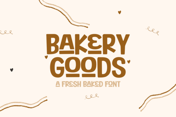 Bakery Goods Font for Handmade Creations