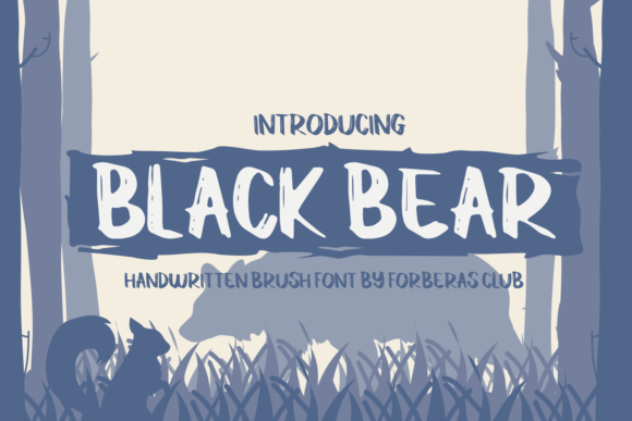 Black Bear: A Cool and Casual Font for Modern Editorial Design