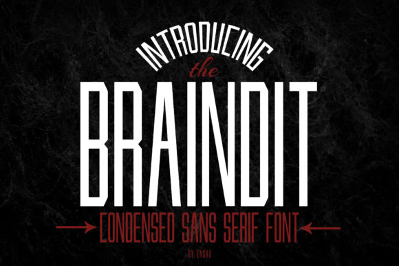 Braindit: A Bold Display Font for Web Design