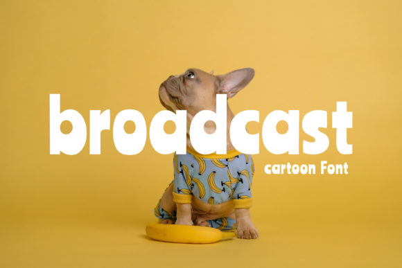 Broadcast Font for Web Design Projects