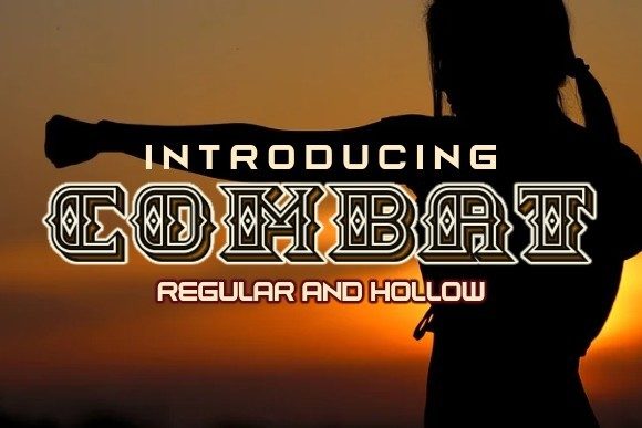 Combat Font: A Bold Display Typeface for Editorial Projects