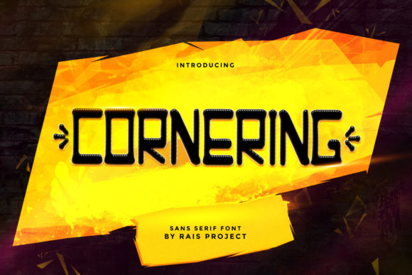 Cornering Font: A Trendy Display Typeface for Web Design