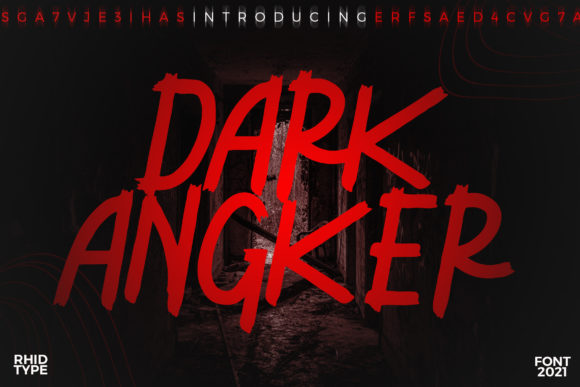 Dark Angker: A Bold Display Font for Web Design