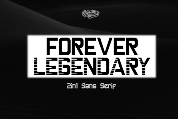 Forever Legendary: A Bold Display Font for Digital Design