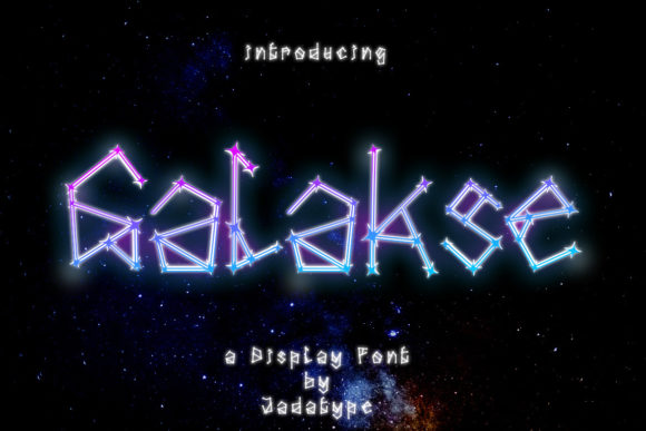 Galakse: A Display Font for Bold Branding