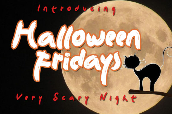 Halloween Fridays Font for Handmade Creations