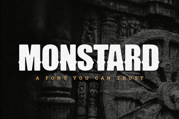 Monstard: A Bold Display Font for Digital Branding