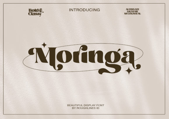 Moringa Font for Eye-Catching Branding