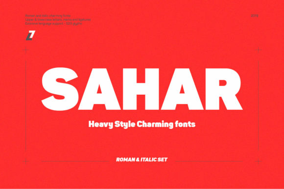 Sahar: A Bold Display Font for Digital Branding