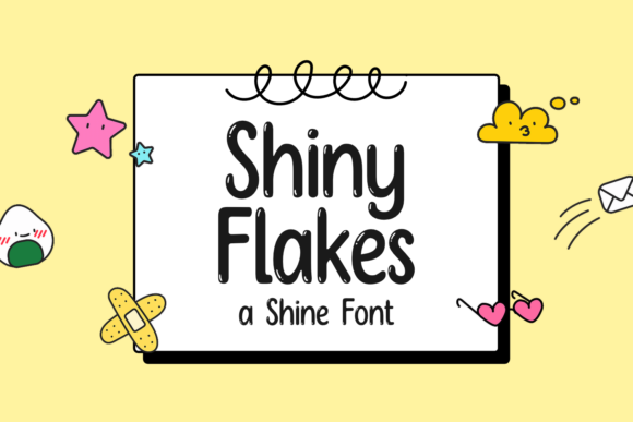 Shiny Flakes Font for Branding and Design