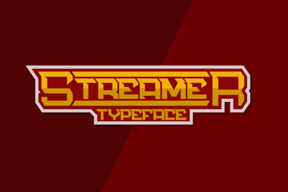 Streamer Font for Handmade and Commercial Designs