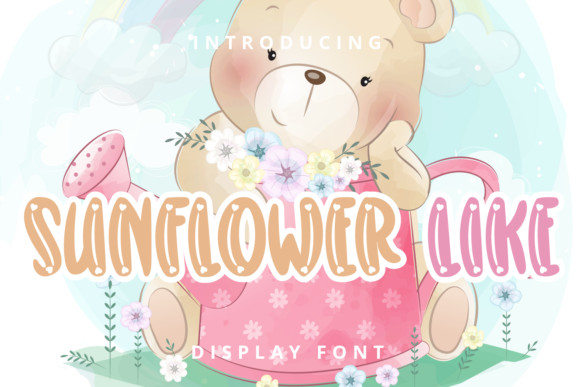 Sunflower Like Font for Handmade Creations