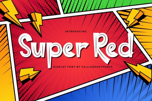 Super Red: A Playful Font for Creative Branding Projects