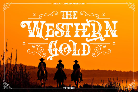 The Western Gold: A Bold Display Font for Editorial Elegance