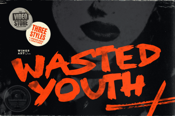 Wasted Youth Font for October Campaigns